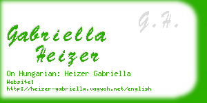 gabriella heizer business card